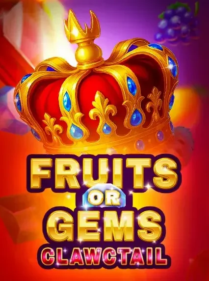 Decorative casino game artwork for King Maker: Fruits Or Gems Clawctail